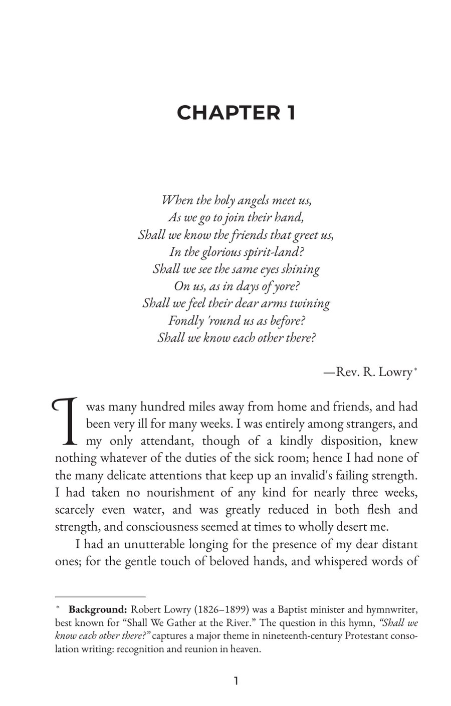 Page 1 of Chapter 1, as set in the printed book